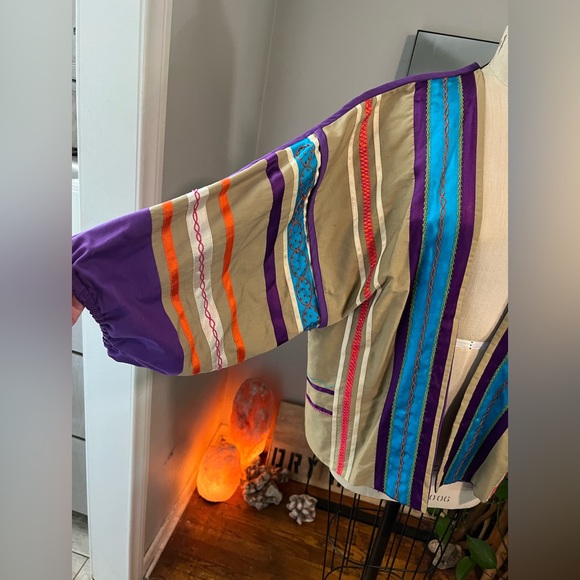 80’s Vintage Festive Mexican Jacket Opus 1 by Diana Martin Halloween Coat - Picture 3 of 8